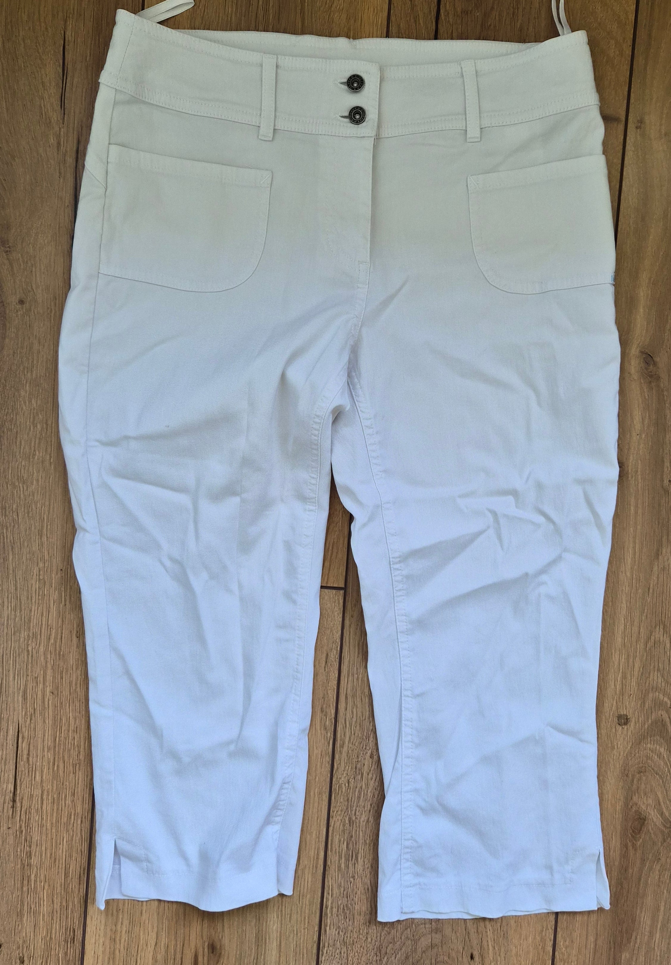 Capri Hose | Weiß | Viskose | S