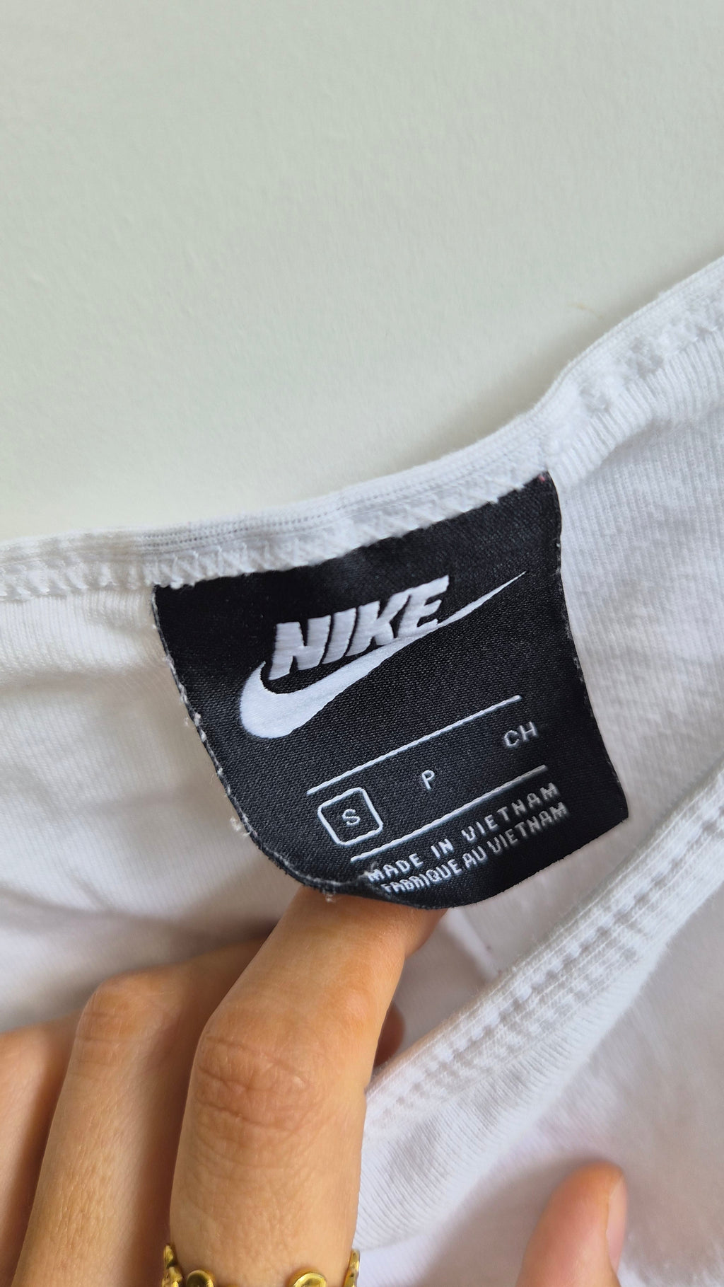 Nike Vintage Spaghetti Top | weiß | Y2K | S