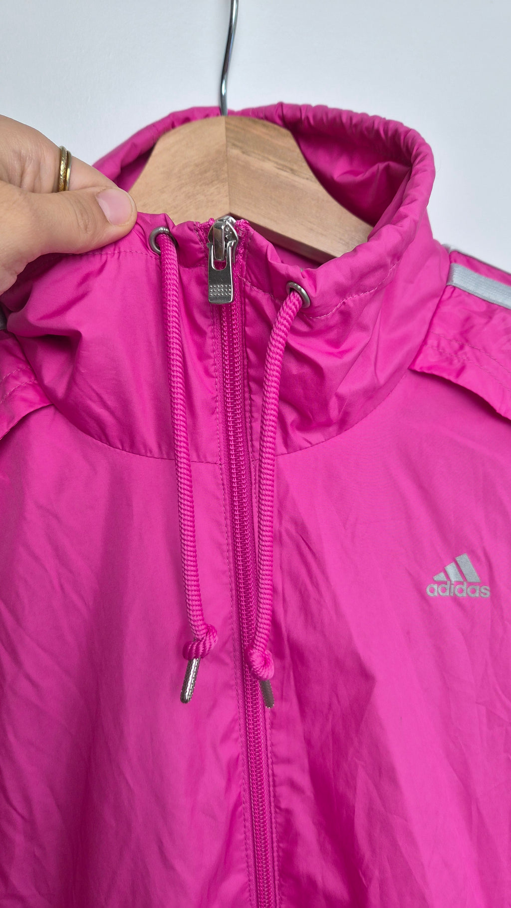 Vintage Adidas Windbreaker | Bubble Pink | 2011 (L)