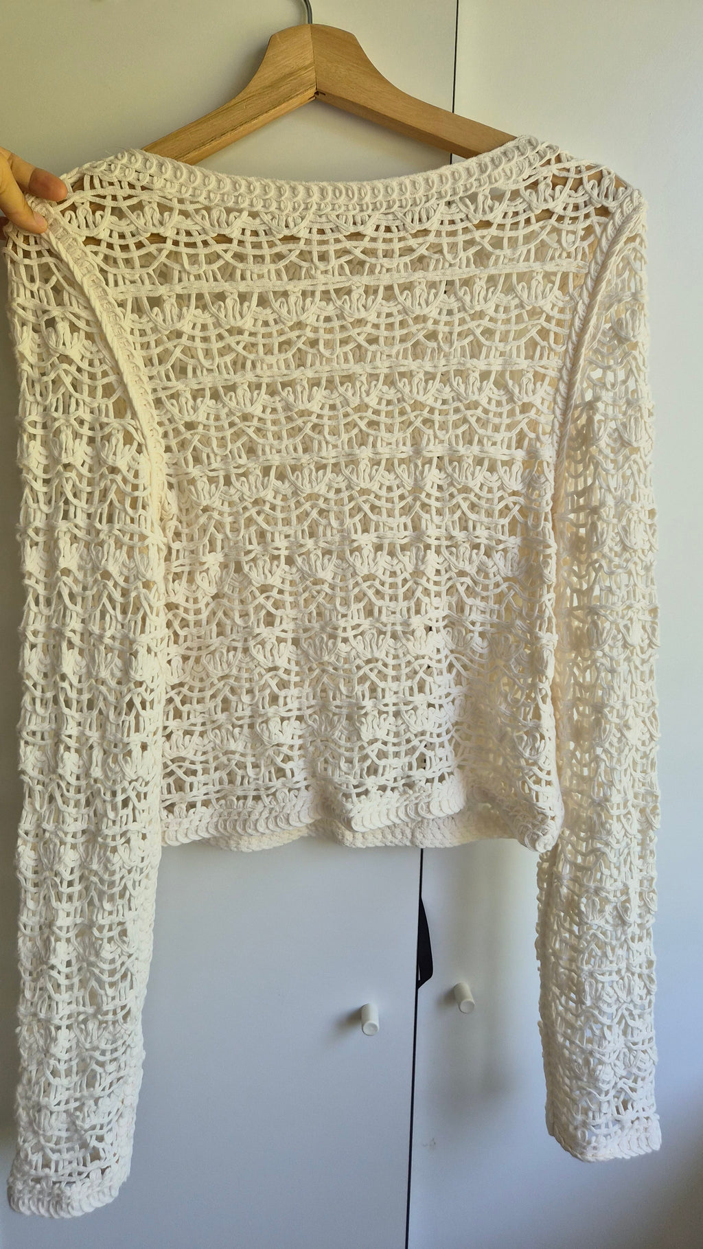 Häkel Strickpullover | Creme | Coastal | S