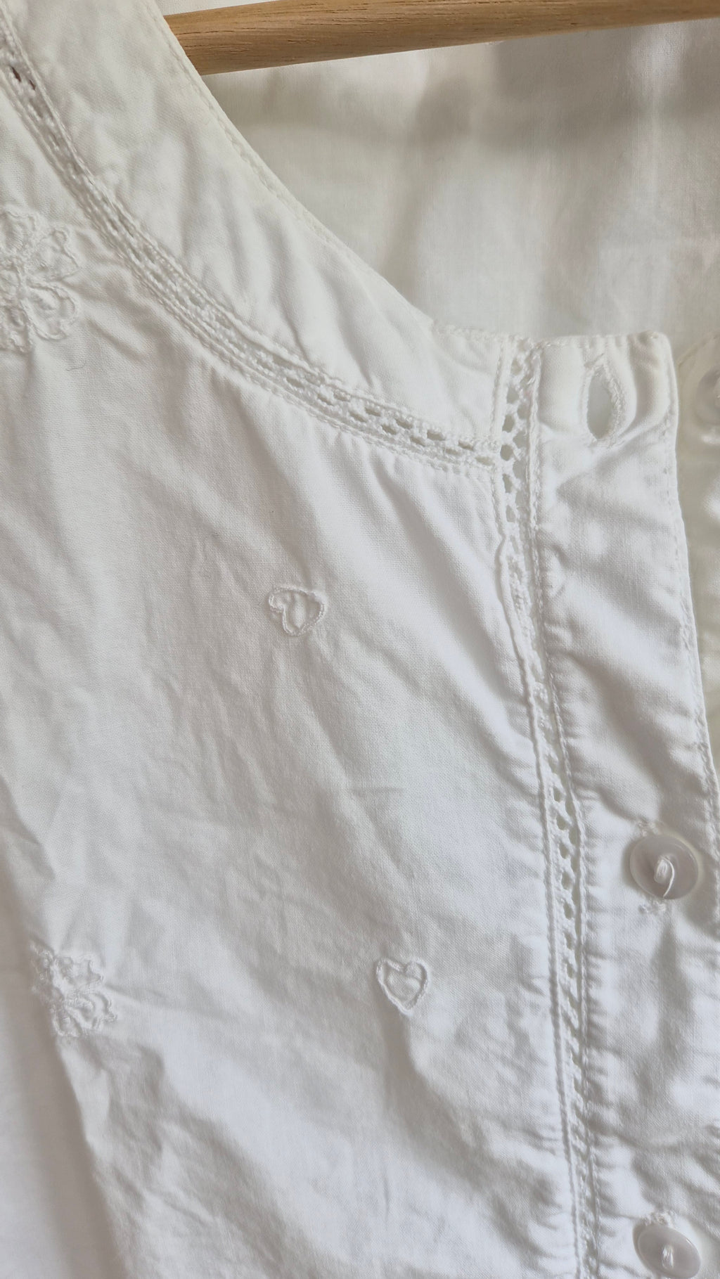Baumwoll Sommertop | weiß | Coastal | S