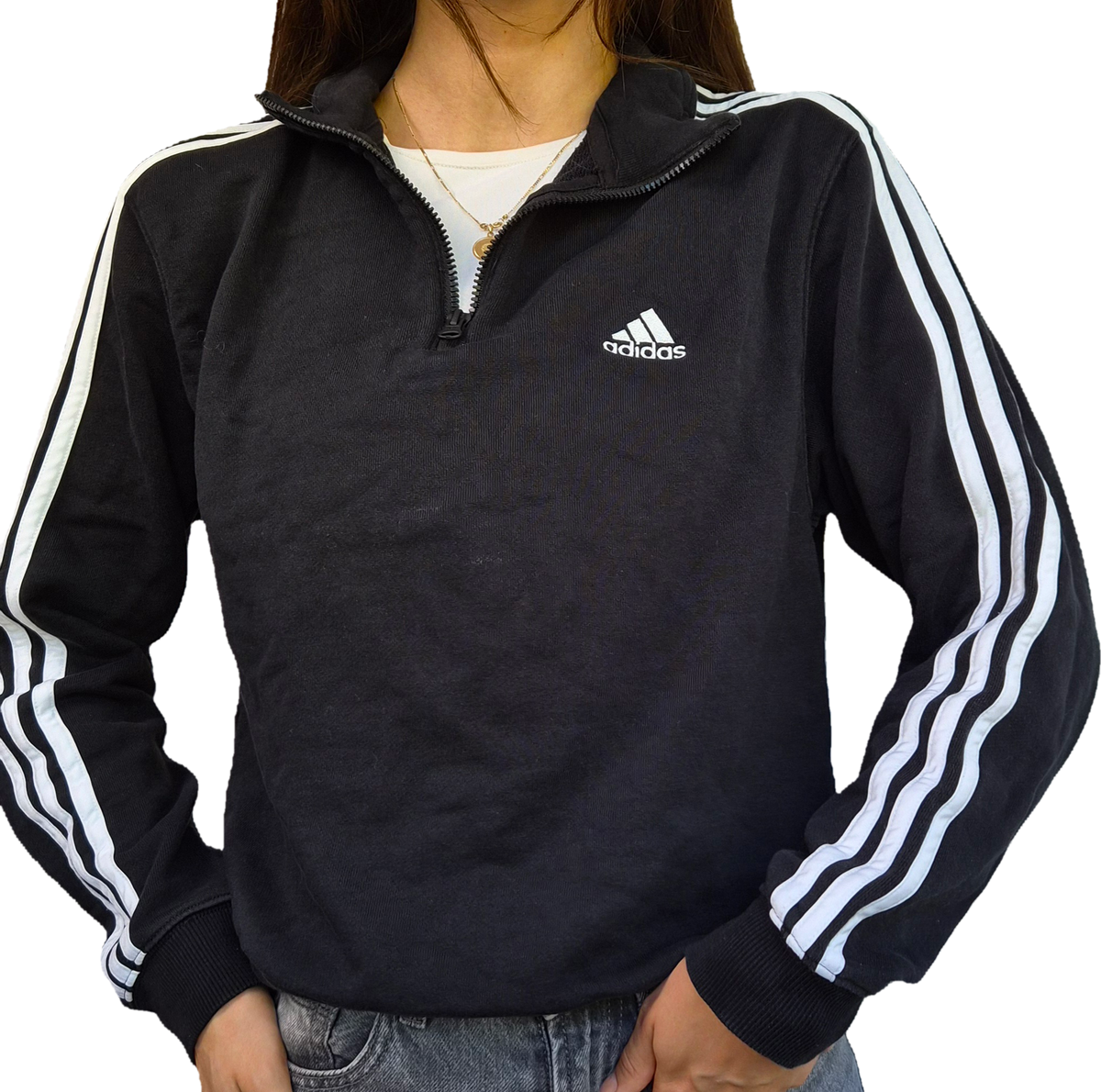 Adidas Halfzip Sweatshirt | Schwarz | Basic | M
