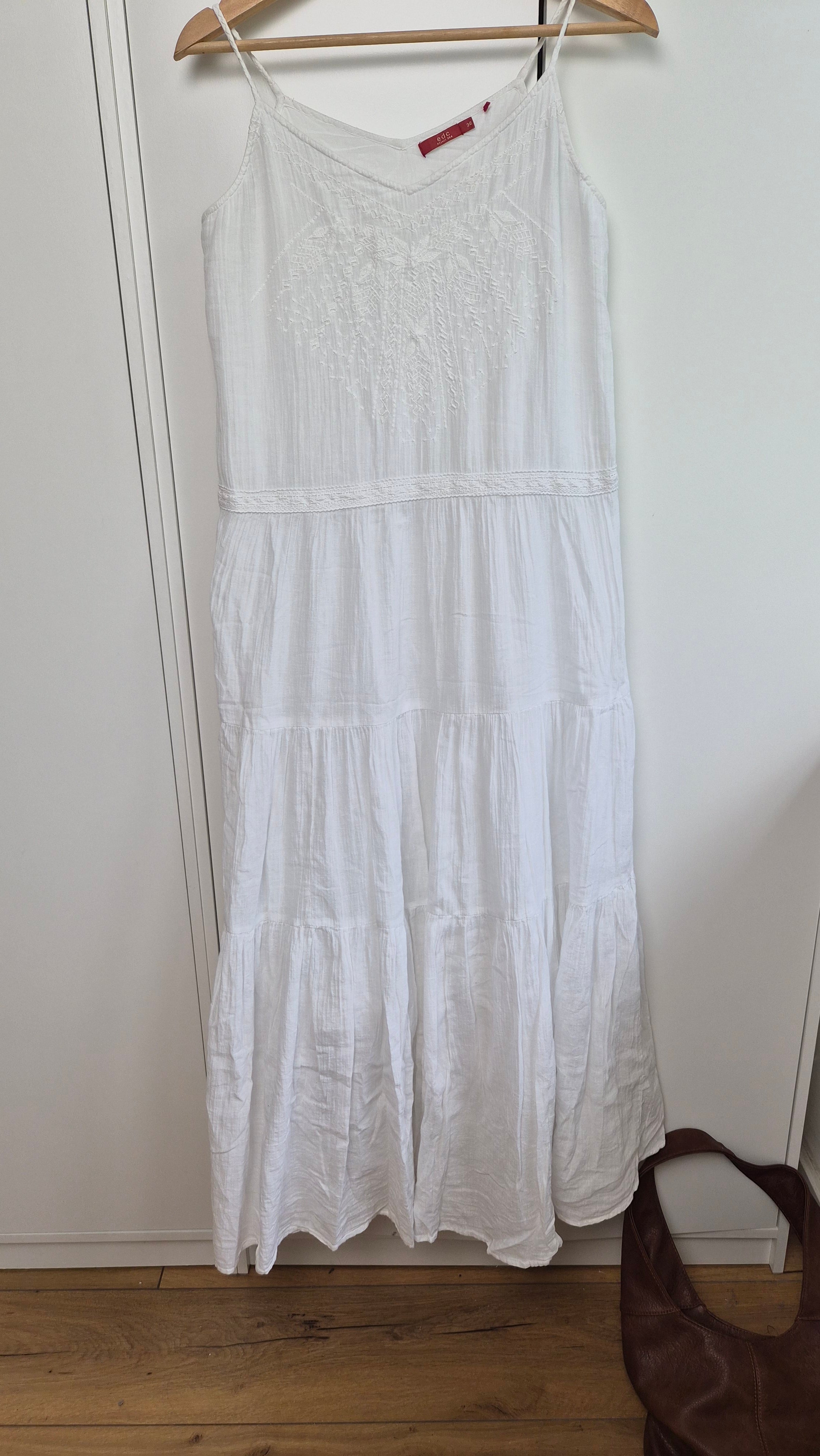 Boho Langes Kleid Baumwolle