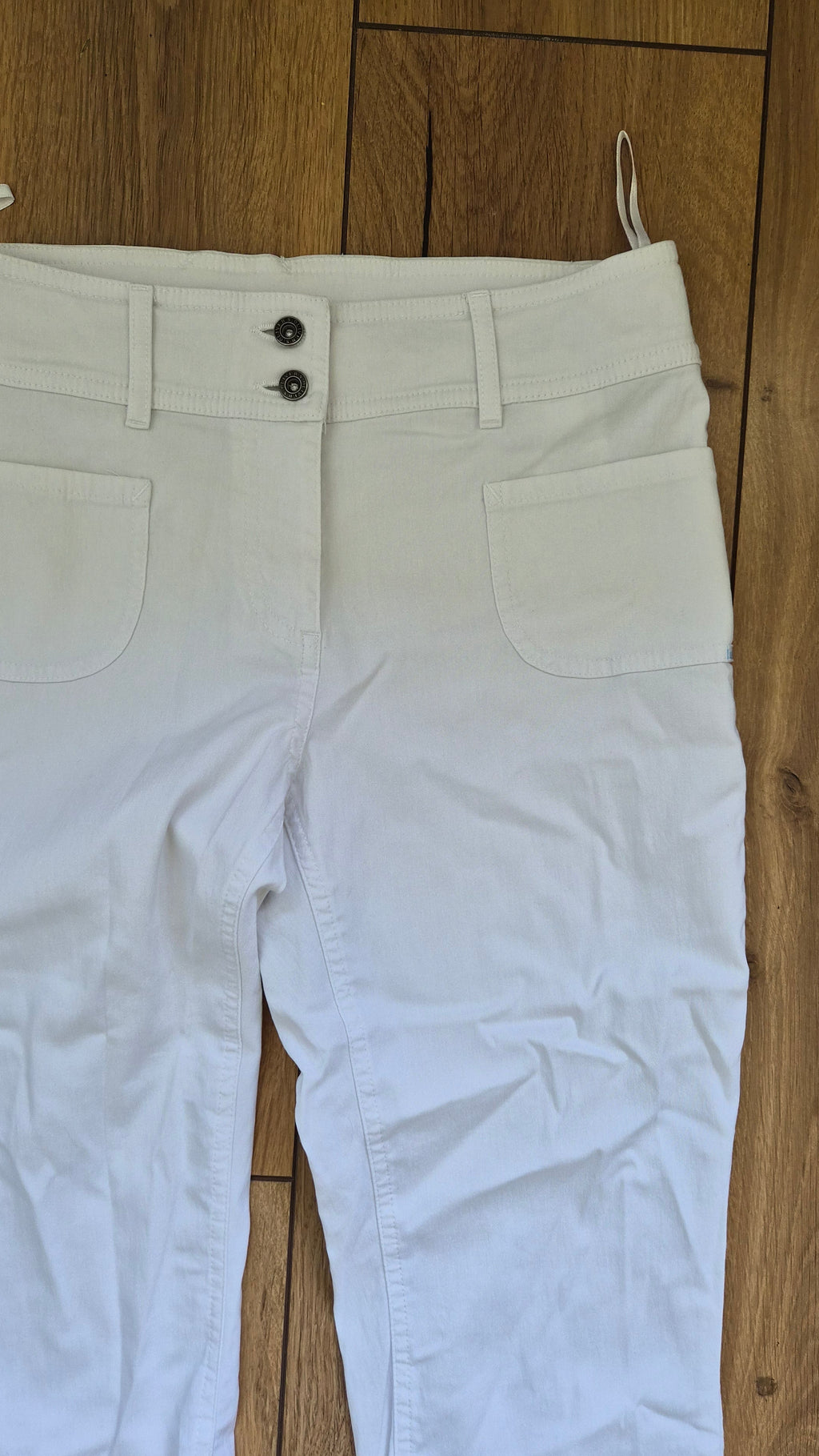 Capri Hose | Weiß | Viskose | S