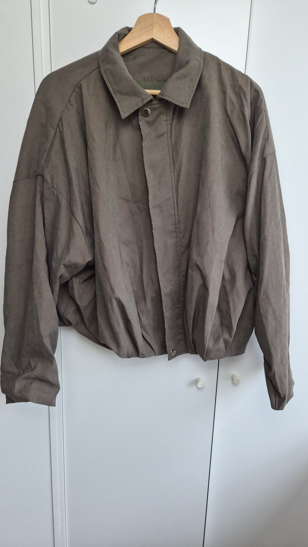 Bomberjacke | oversized | Olive Taupe (S)