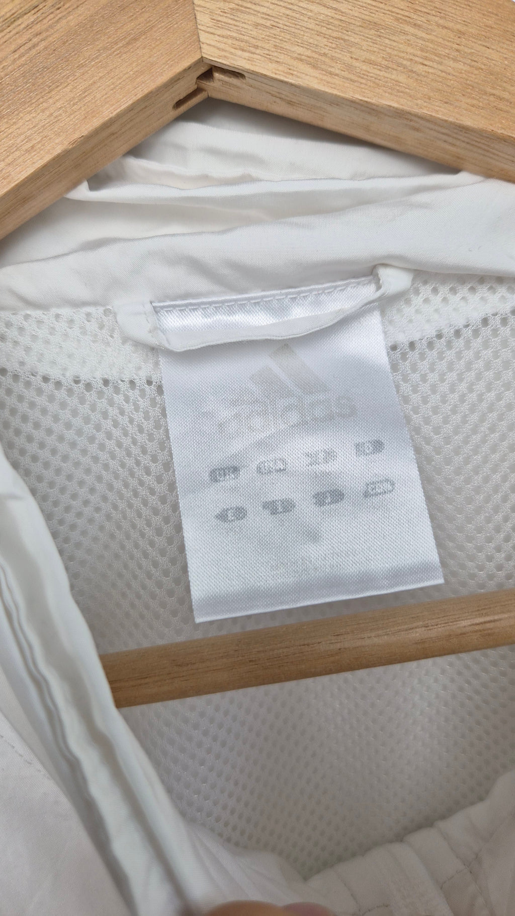 Vintage Adidas Track Jacket | White | 3-Stripes | L