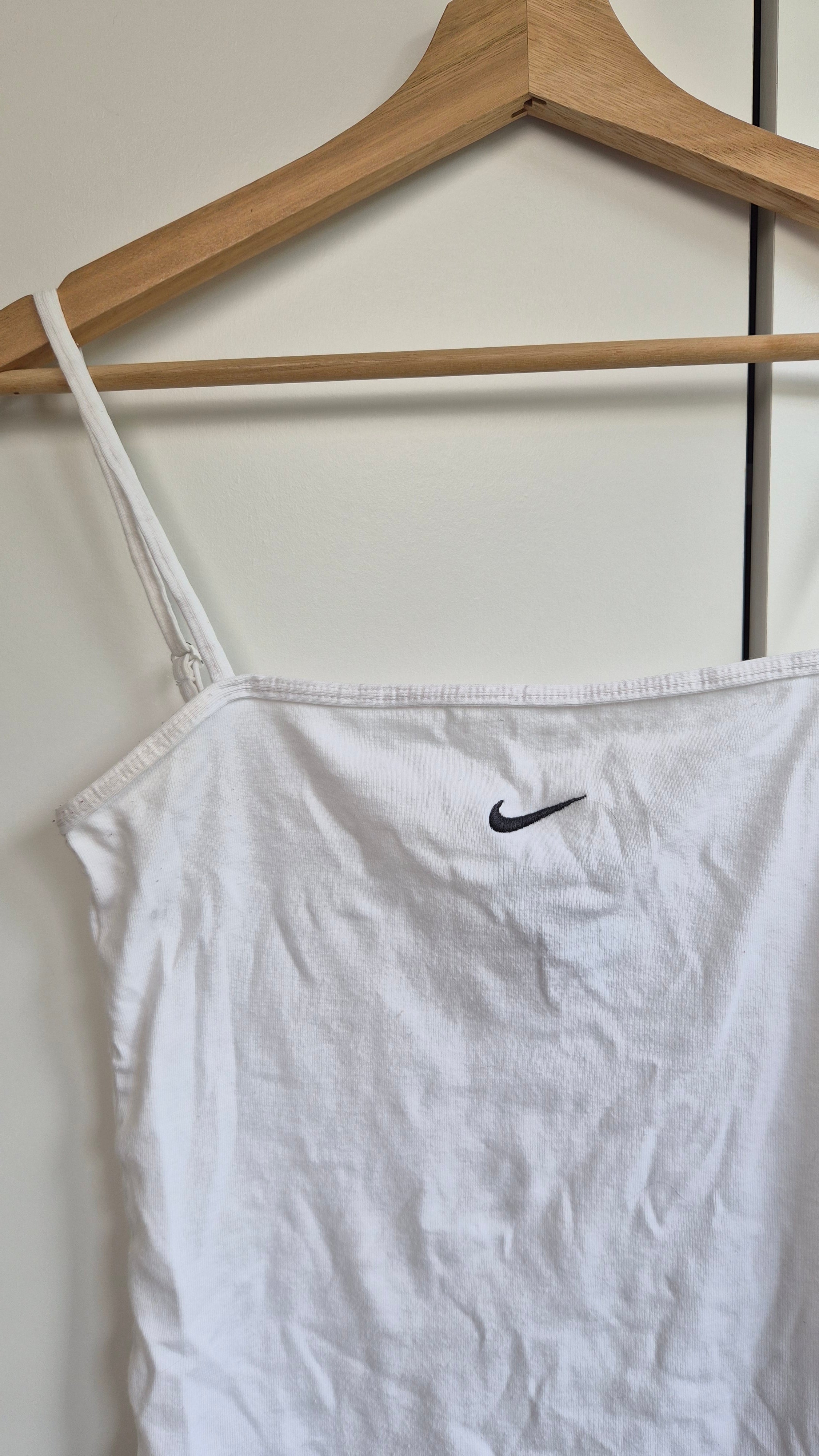 Nike Vintage Spaghetti Top | weiß | Y2K | S