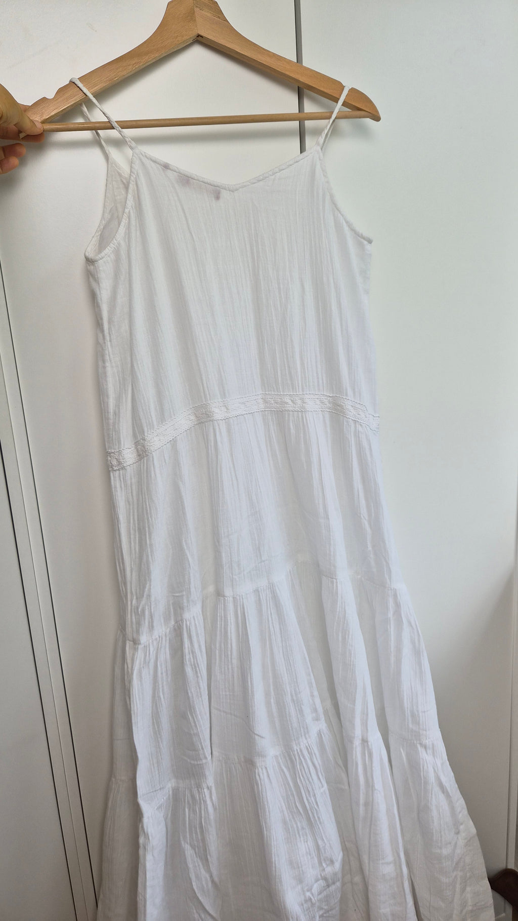 Boho Langes Kleid Baumwolle