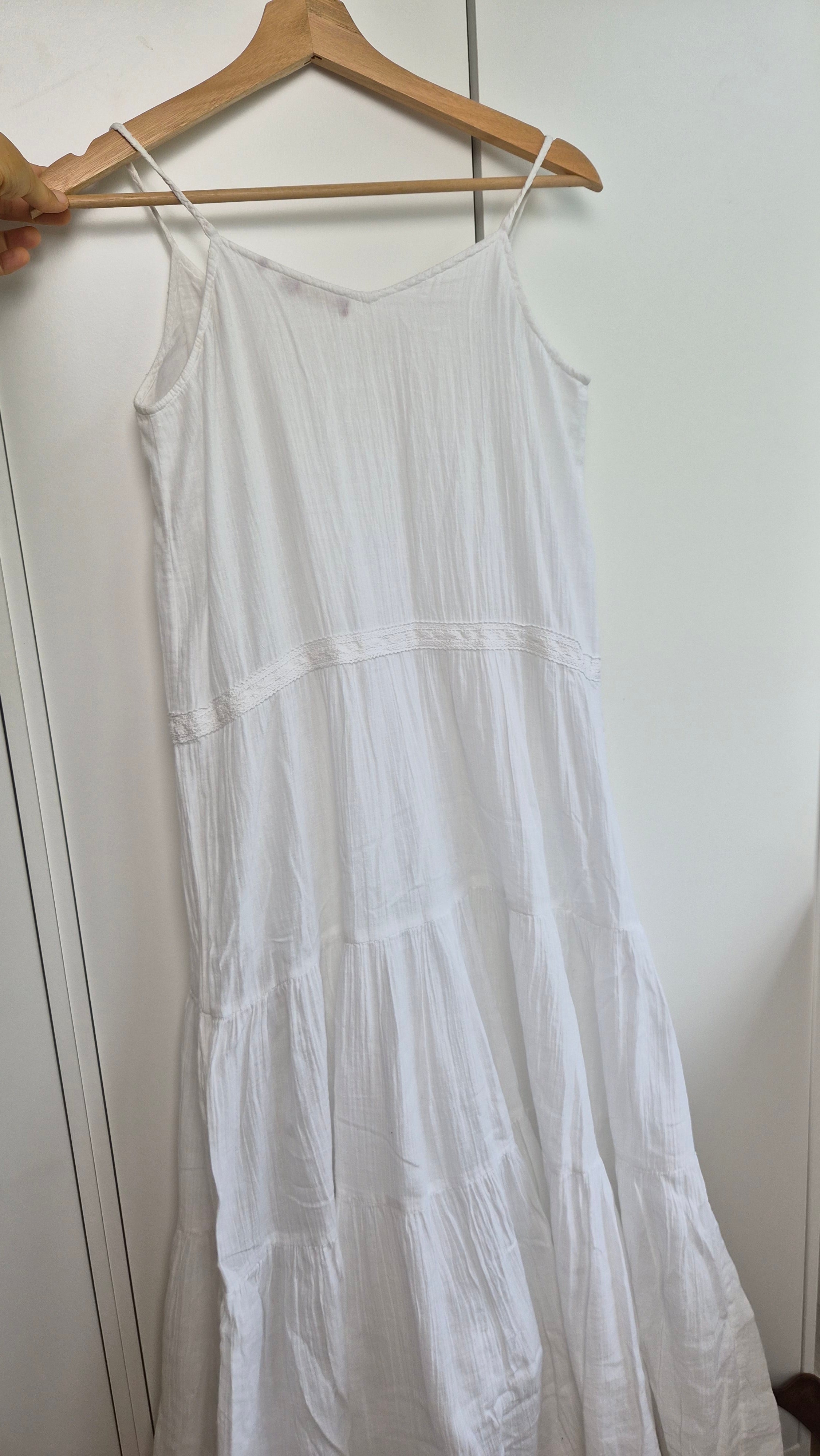 Boho Langes Kleid Baumwolle