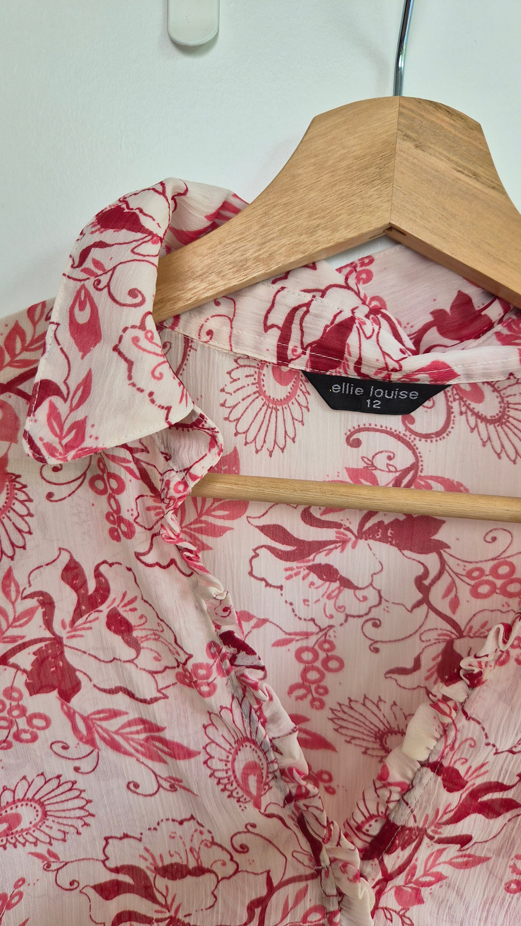 Florale Y2K Kurzarm Bluse