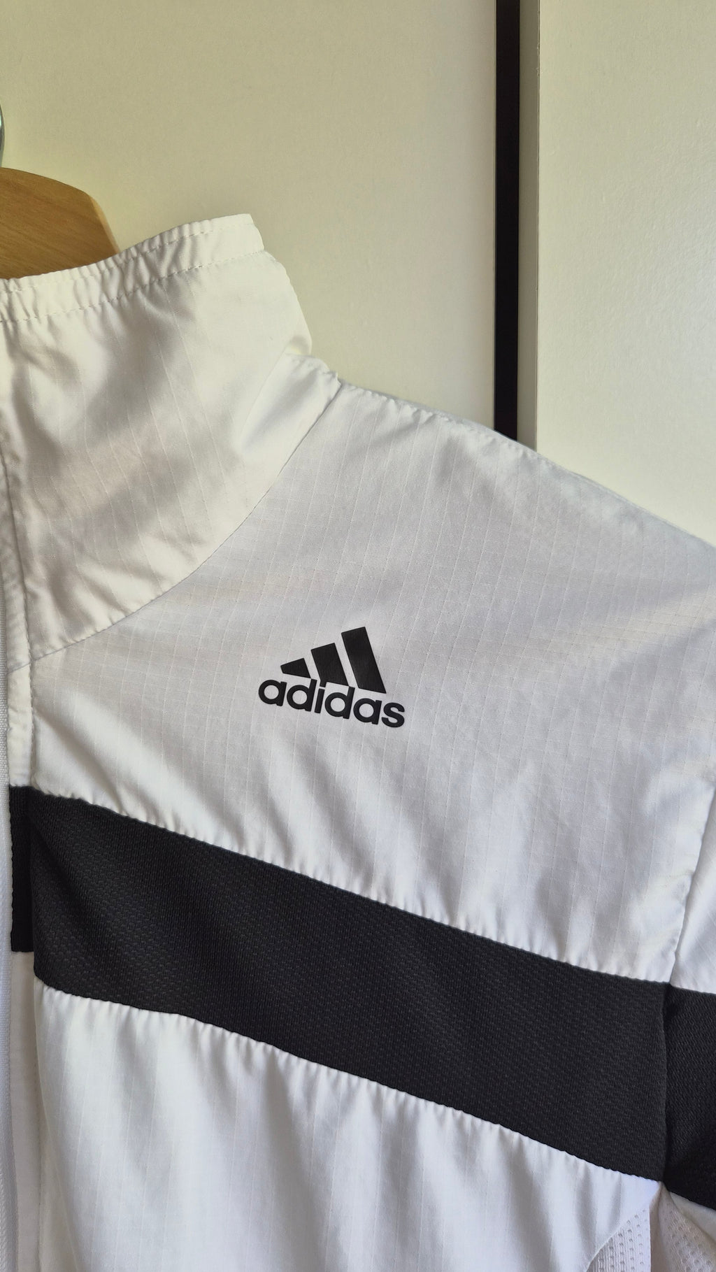 Adidas Vintage Trainingsjacke Weiß | Y2K 2006 | S