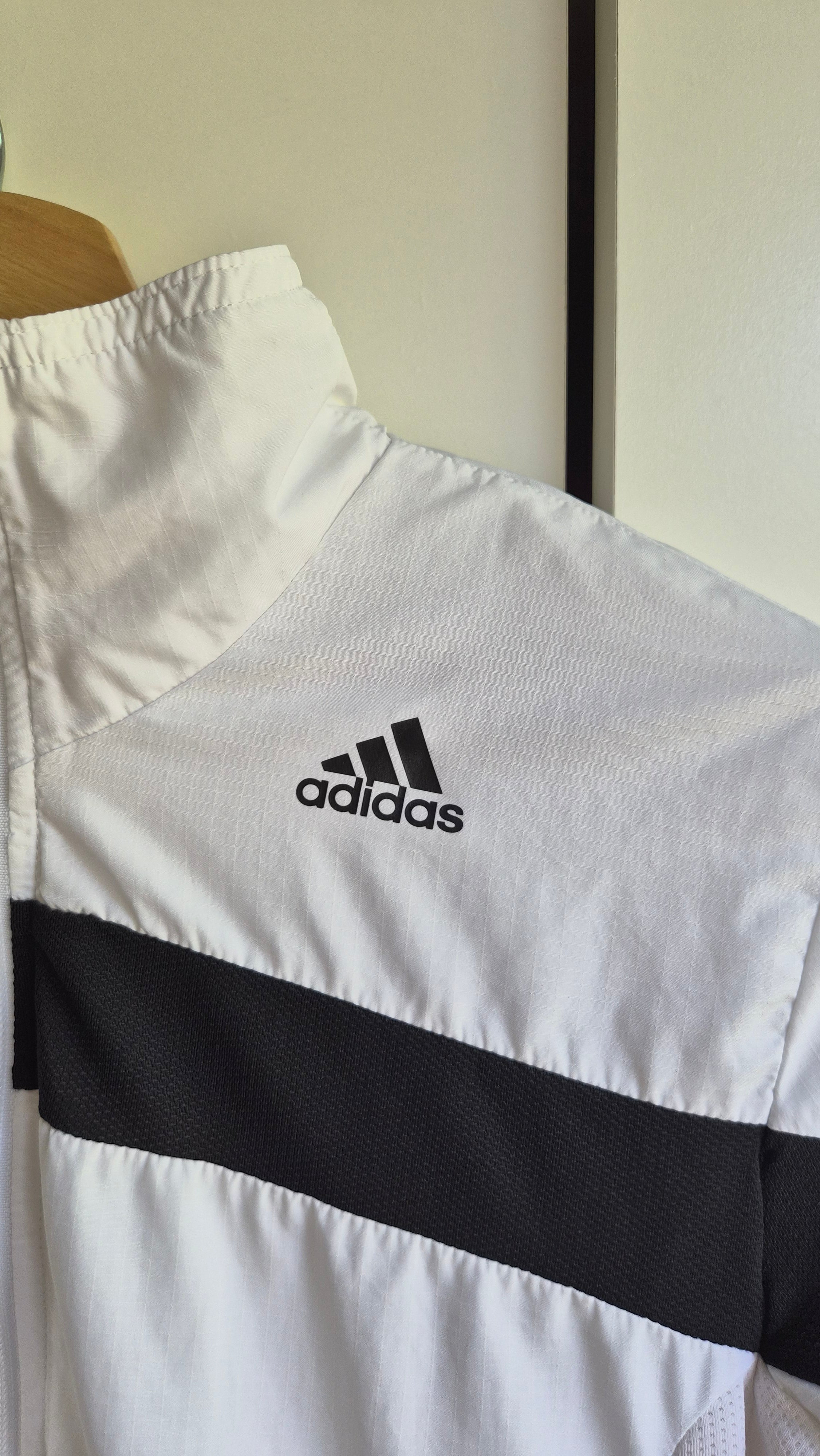 Adidas Vintage Trainingsjacke Weiß | Y2K 2006 | S