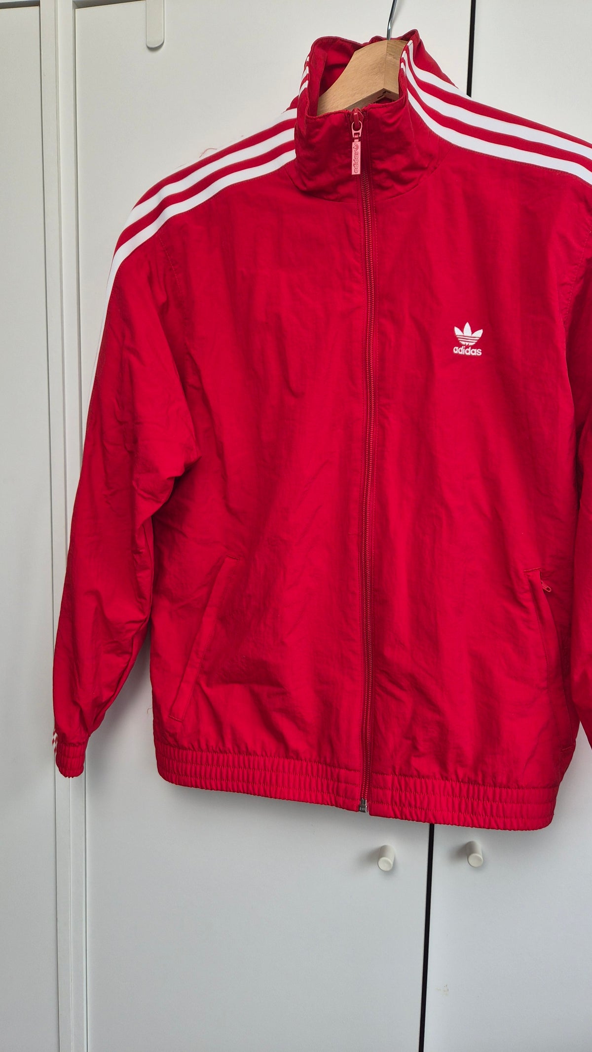 Adidas Trackjacket | Red | 3-Stripes (XS)