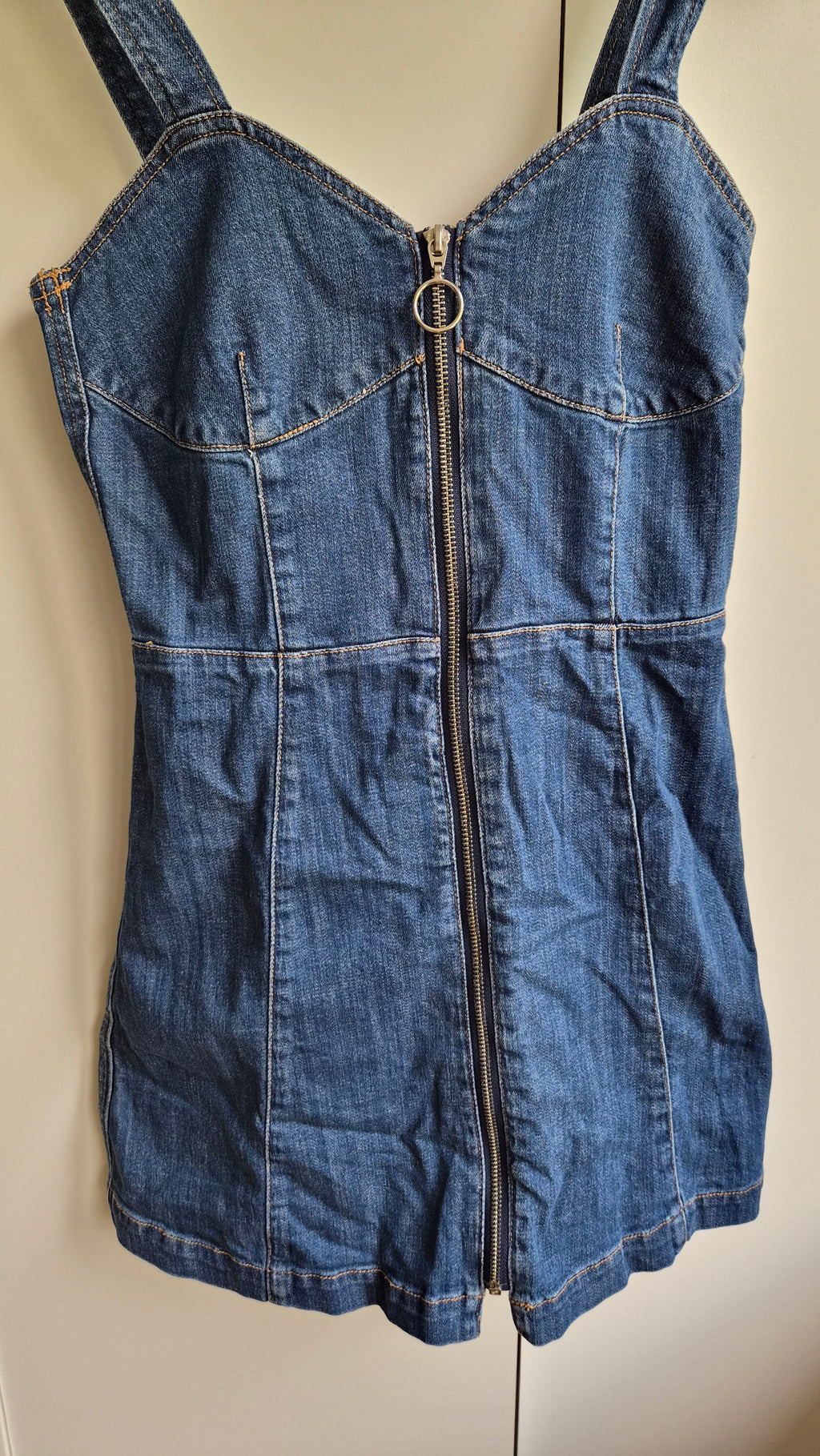 Jeans Minikleid | blau | Y2K | S