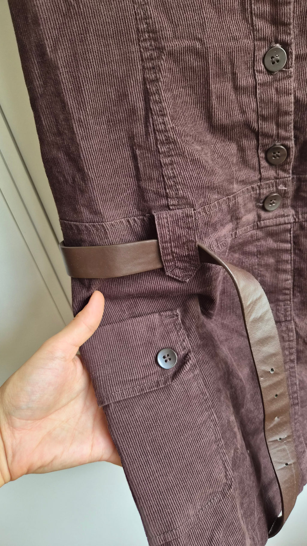 Cord Minikleid | Braun | Y2K | S