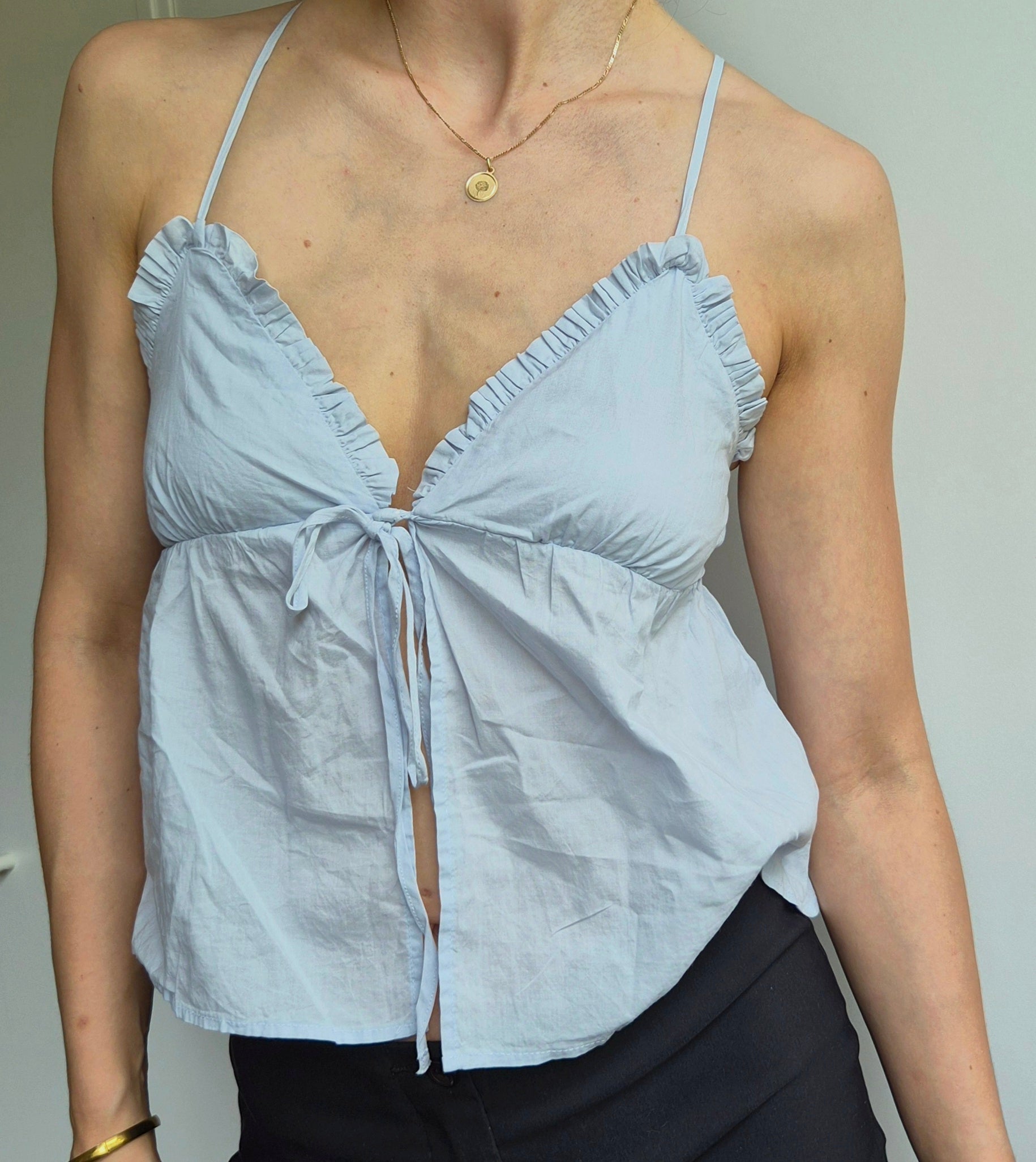 Babydoll Sommertop | blau | Coastal | S