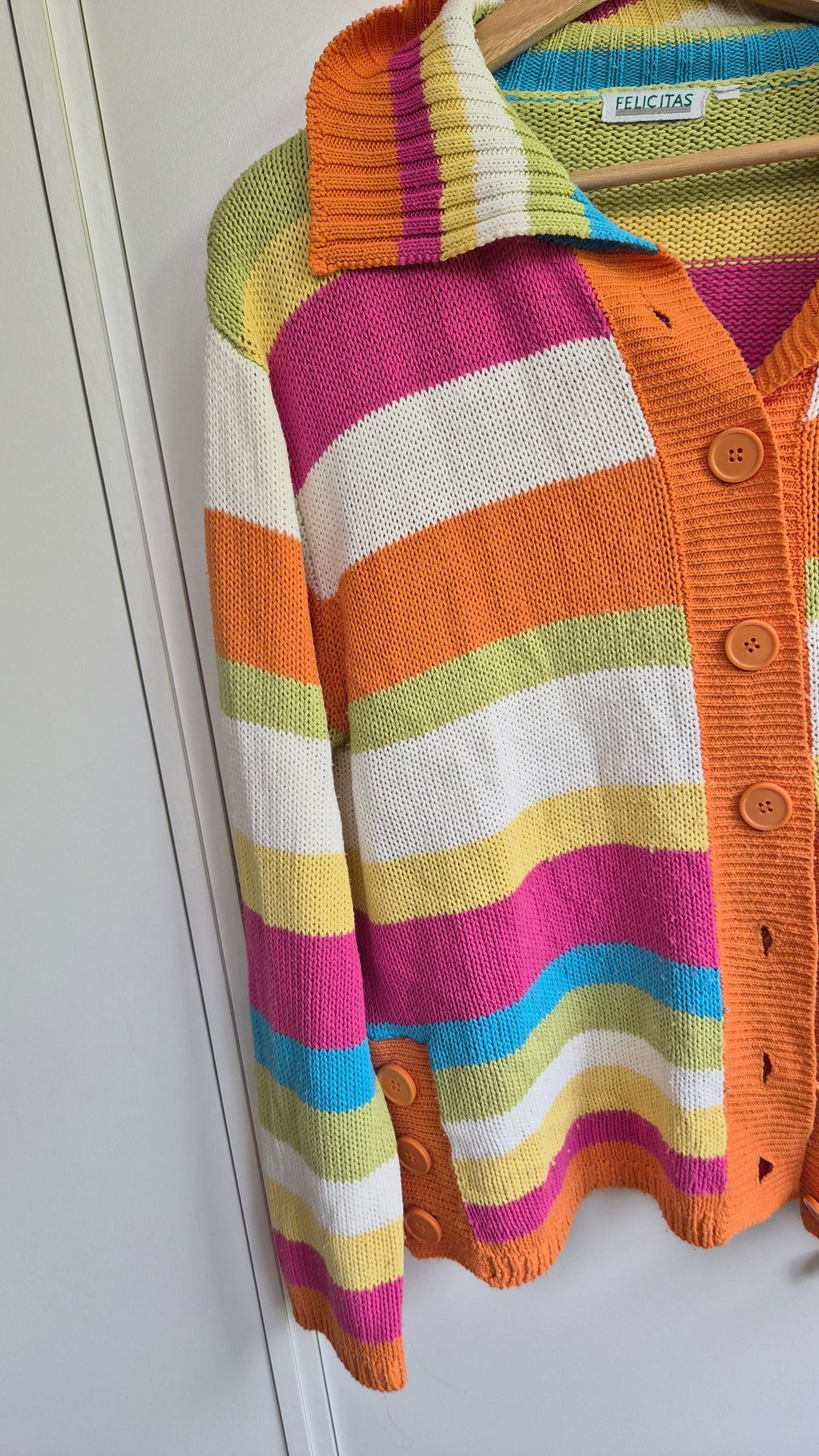 Y2K Cardigan Streifen