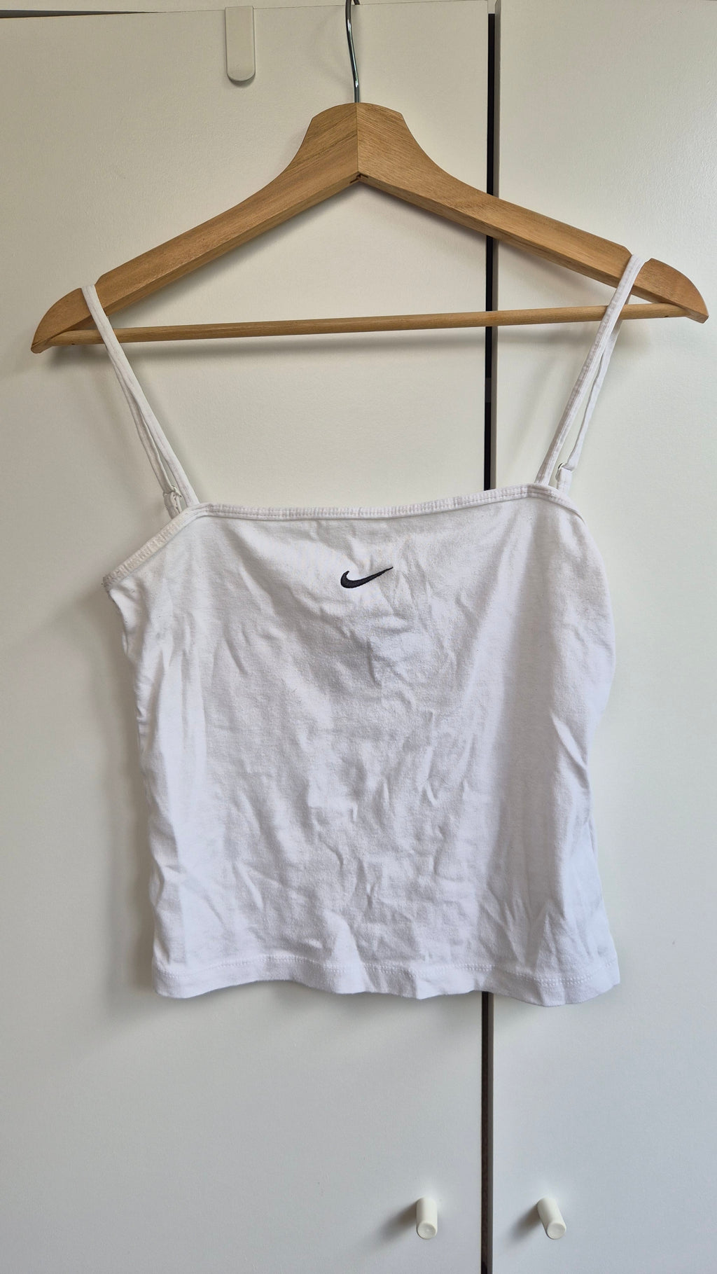 Nike Vintage Spaghetti Top | weiß | Y2K | S