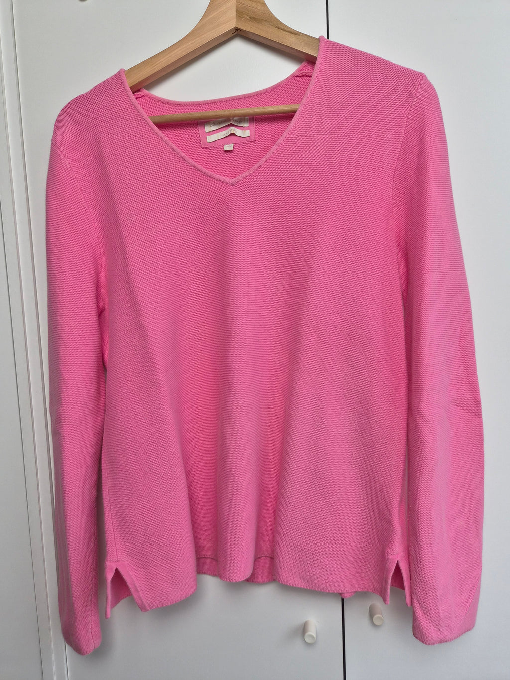 Baumwoll Strickpullover pink