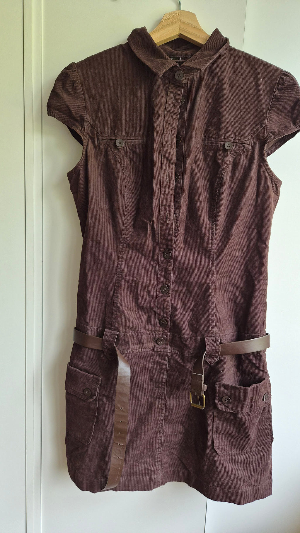 Cord Minikleid | Braun | Y2K | S