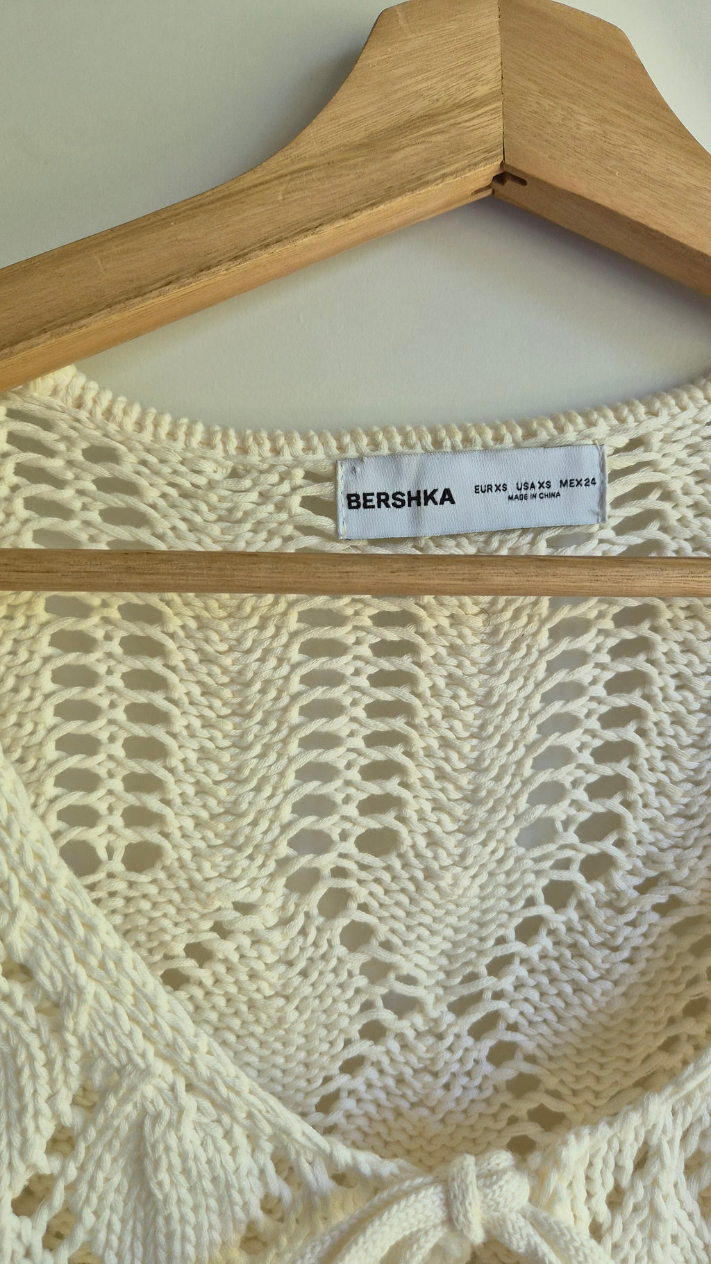 Baumwoll Jäckchen | Weiß | Boho | XS