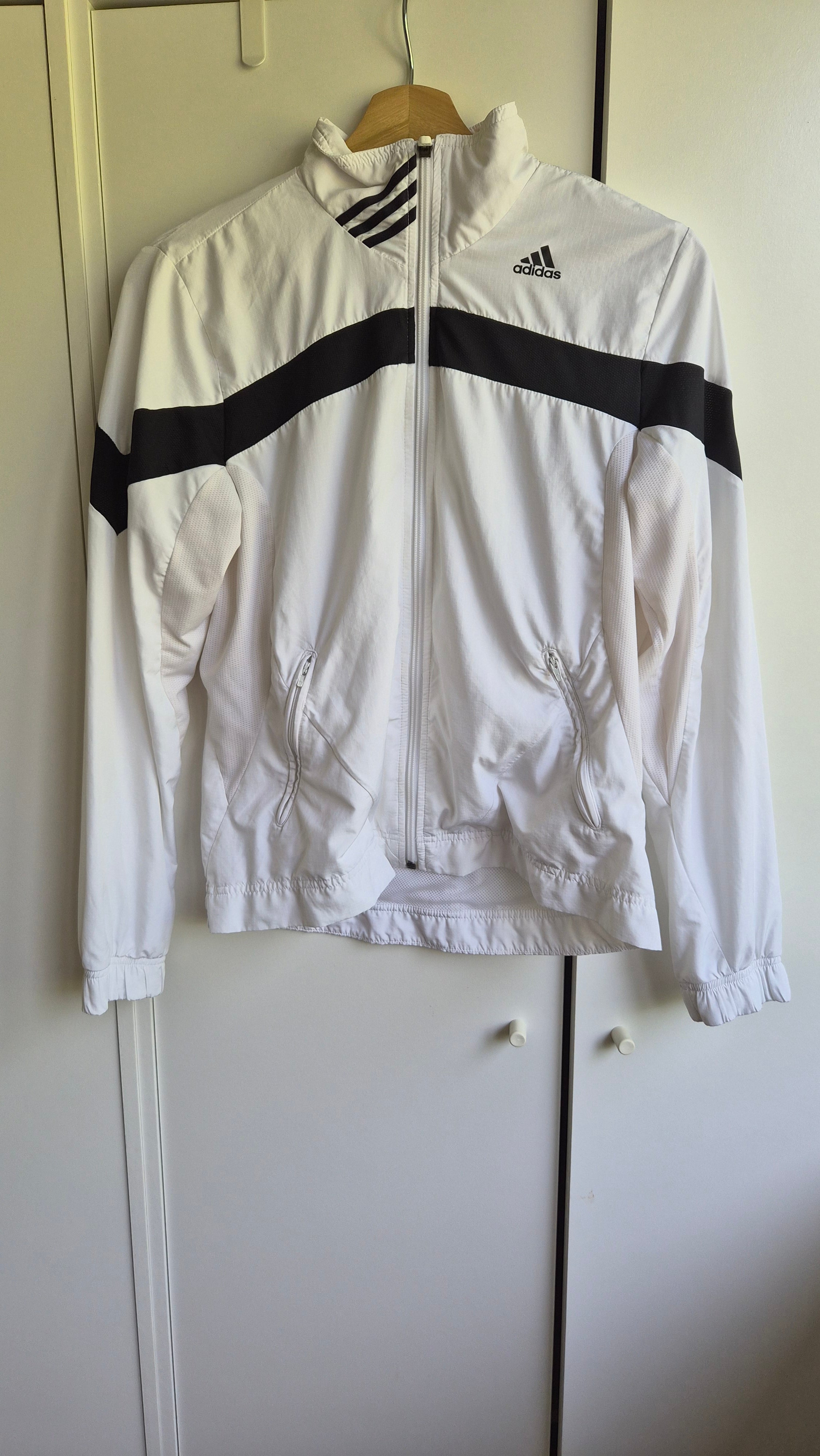 Adidas Vintage Trainingsjacke Weiß | Y2K 2006 | S