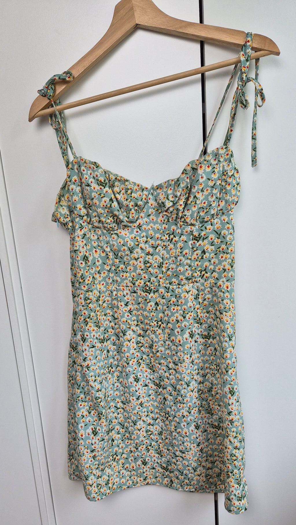 Florales Minikleid | Grün | Cottage | Gr. S