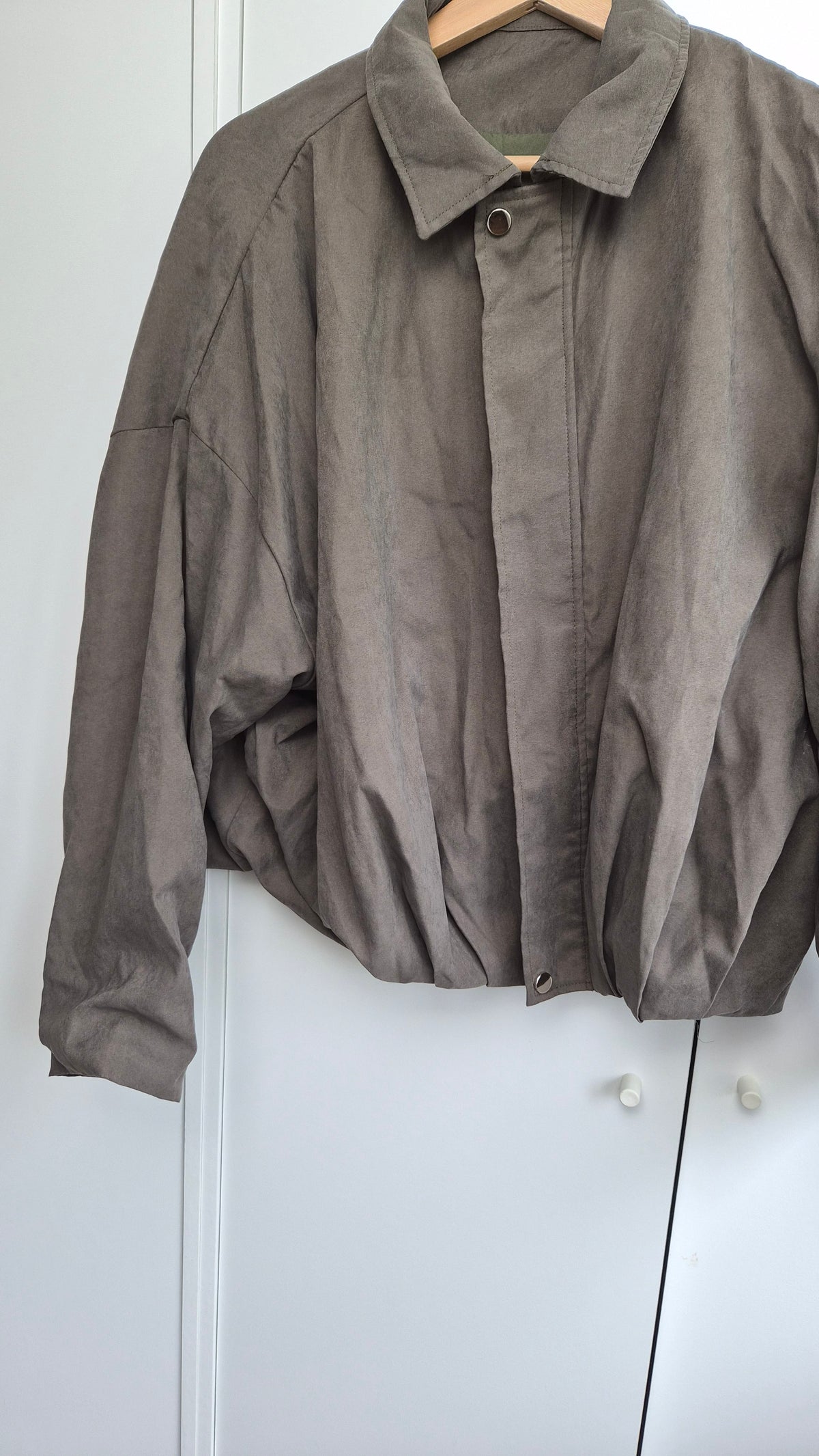 Bomberjacke | oversized | Olive Taupe (S)