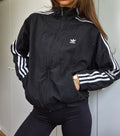 Adidas Trackjacket | Black | 3 Stripes | S
