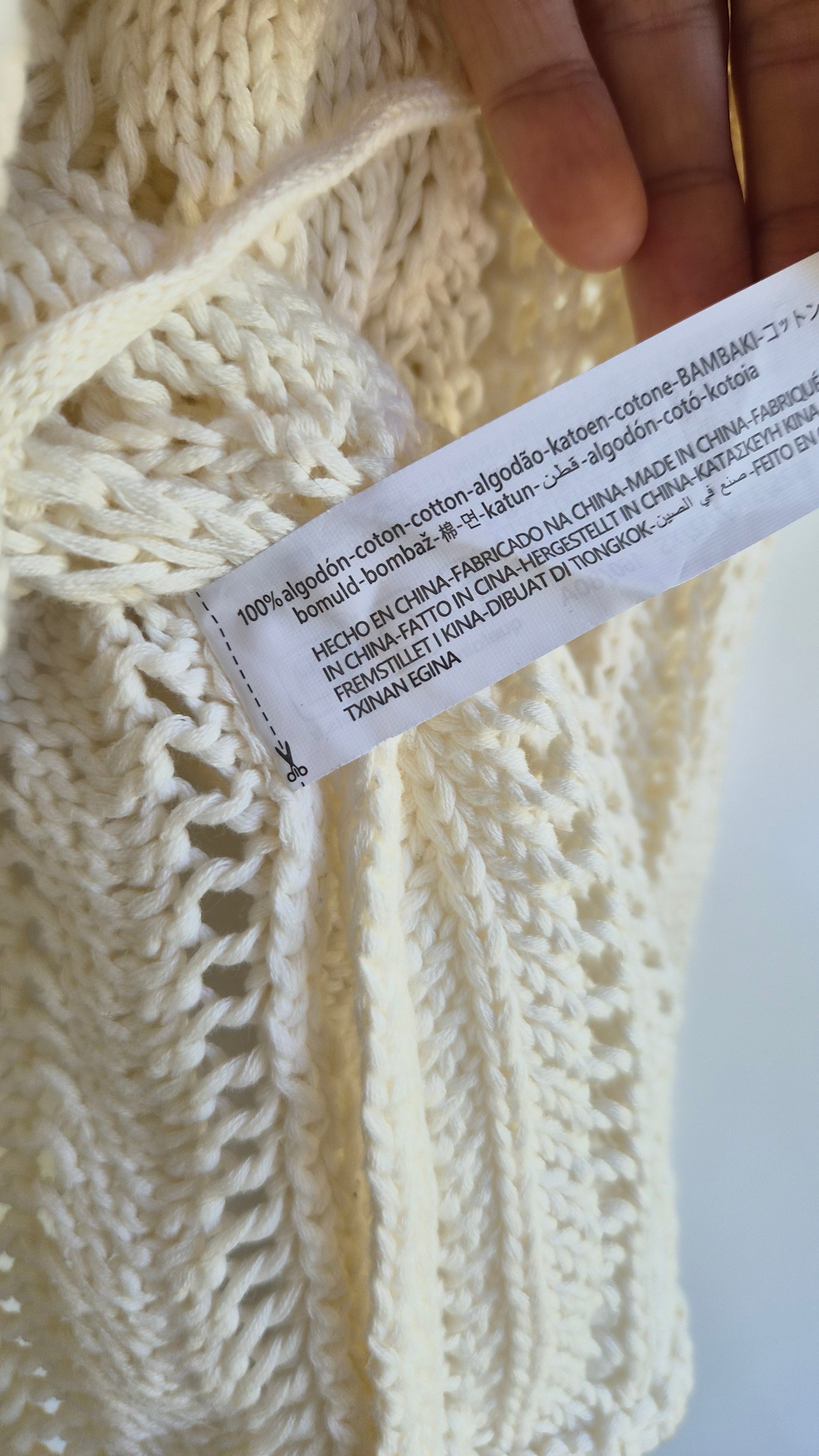 Baumwoll Jäckchen | Weiß | Boho | XS