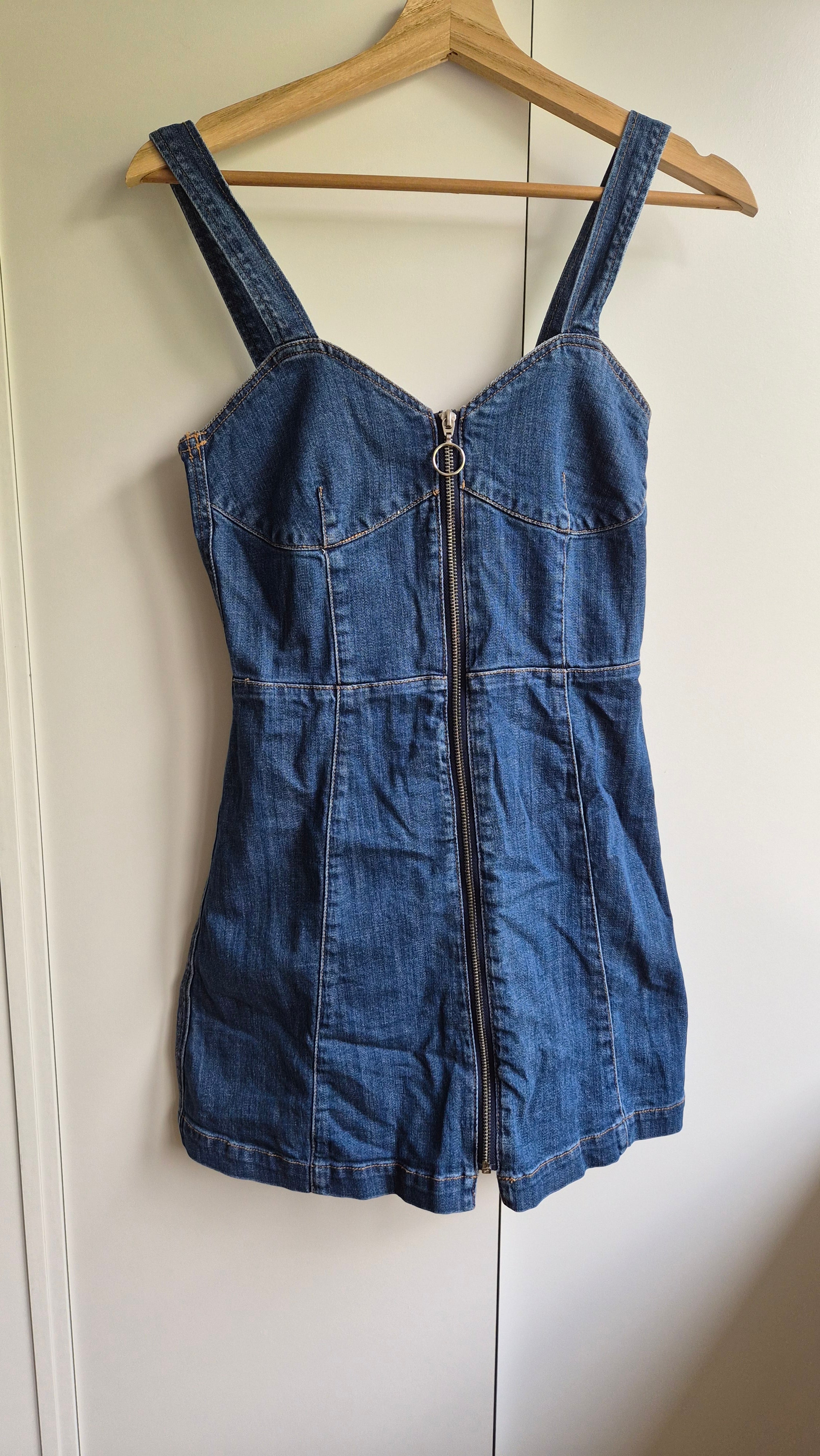 Jeans Minikleid | blau | Y2K | S