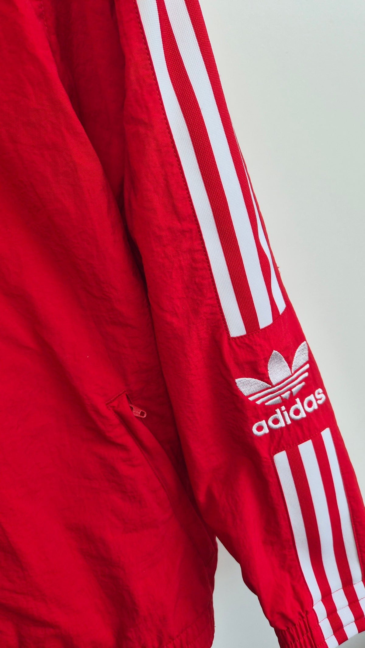 Adidas Trackjacket | Red | 3-Stripes (XS)