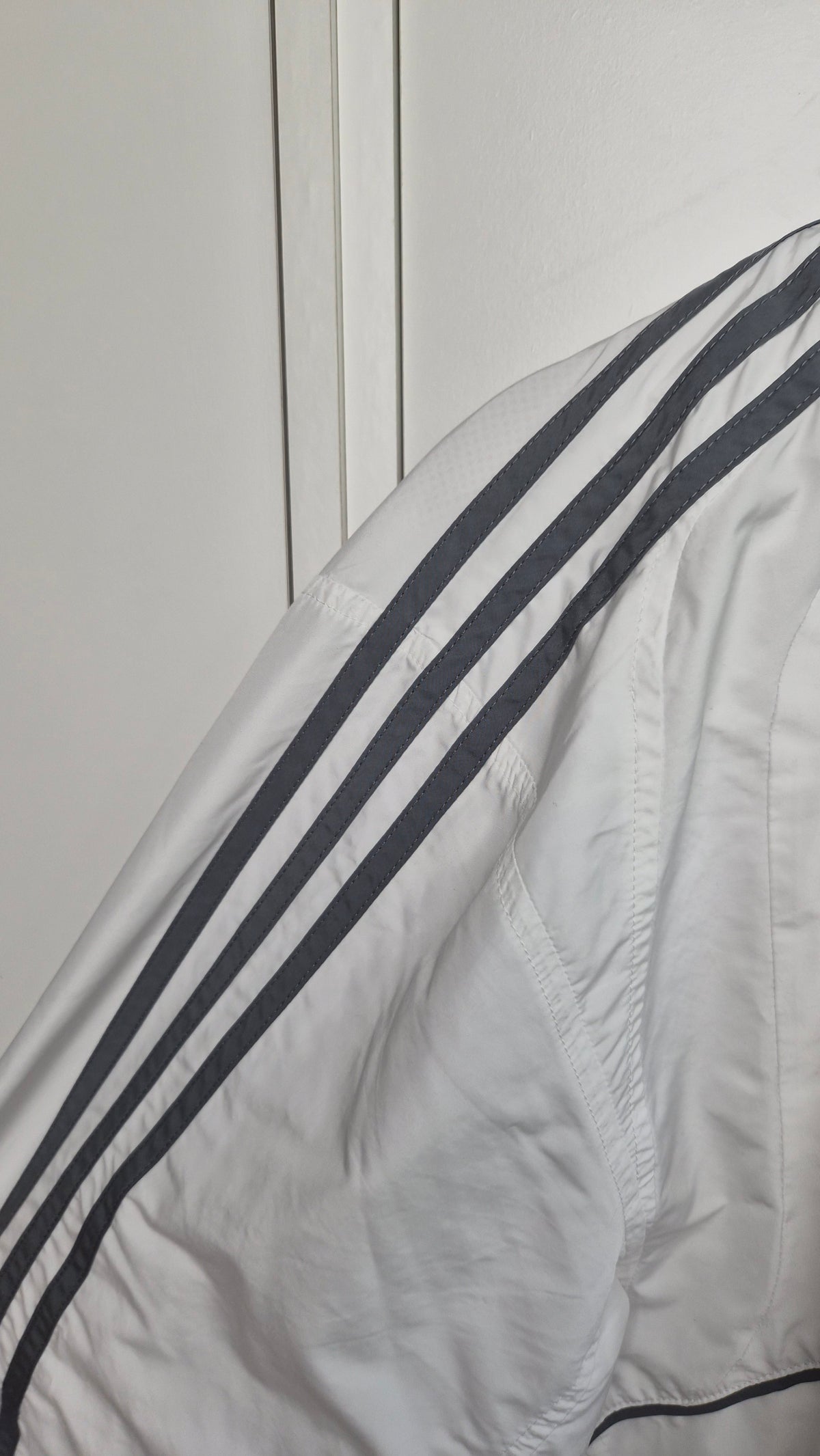 Vintage Adidas Track Jacket | White | 3-Stripes | L