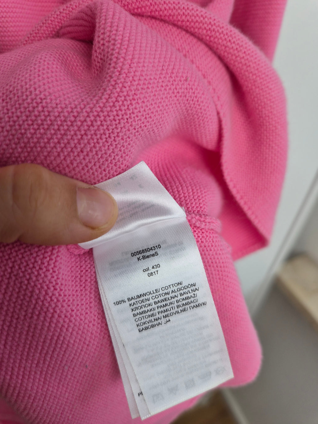 Baumwoll Strickpullover pink