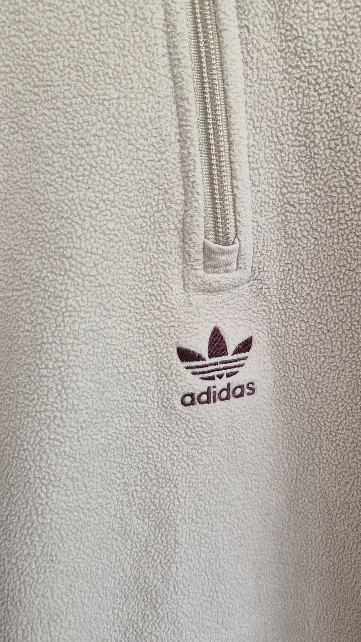 Adidas Fleece | Half Zip | Beige Braun (S)