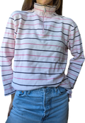 Vintage Halfzip Longsleeve| 100% Baumwolle (S)
