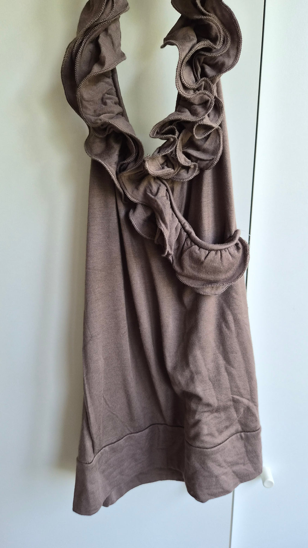 Vintage Rüschen Sommertop | braun | Blogger | S