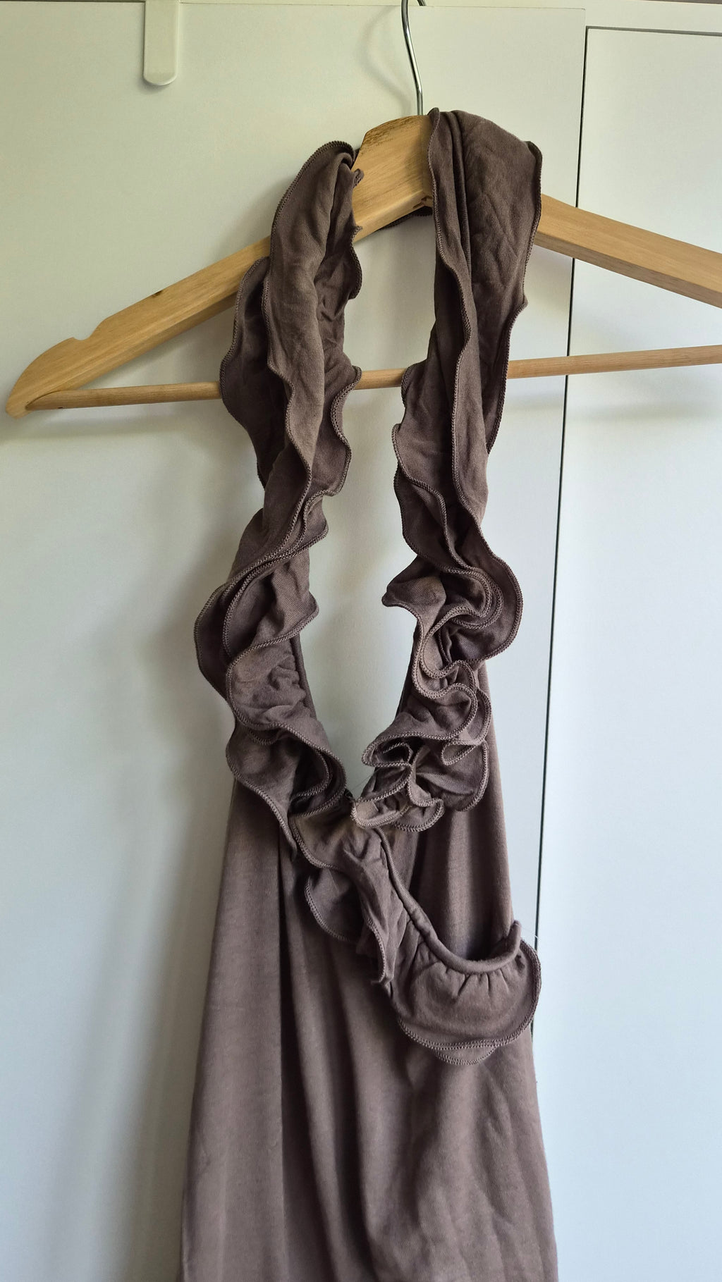 Vintage Rüschen Sommertop | braun | Blogger | S