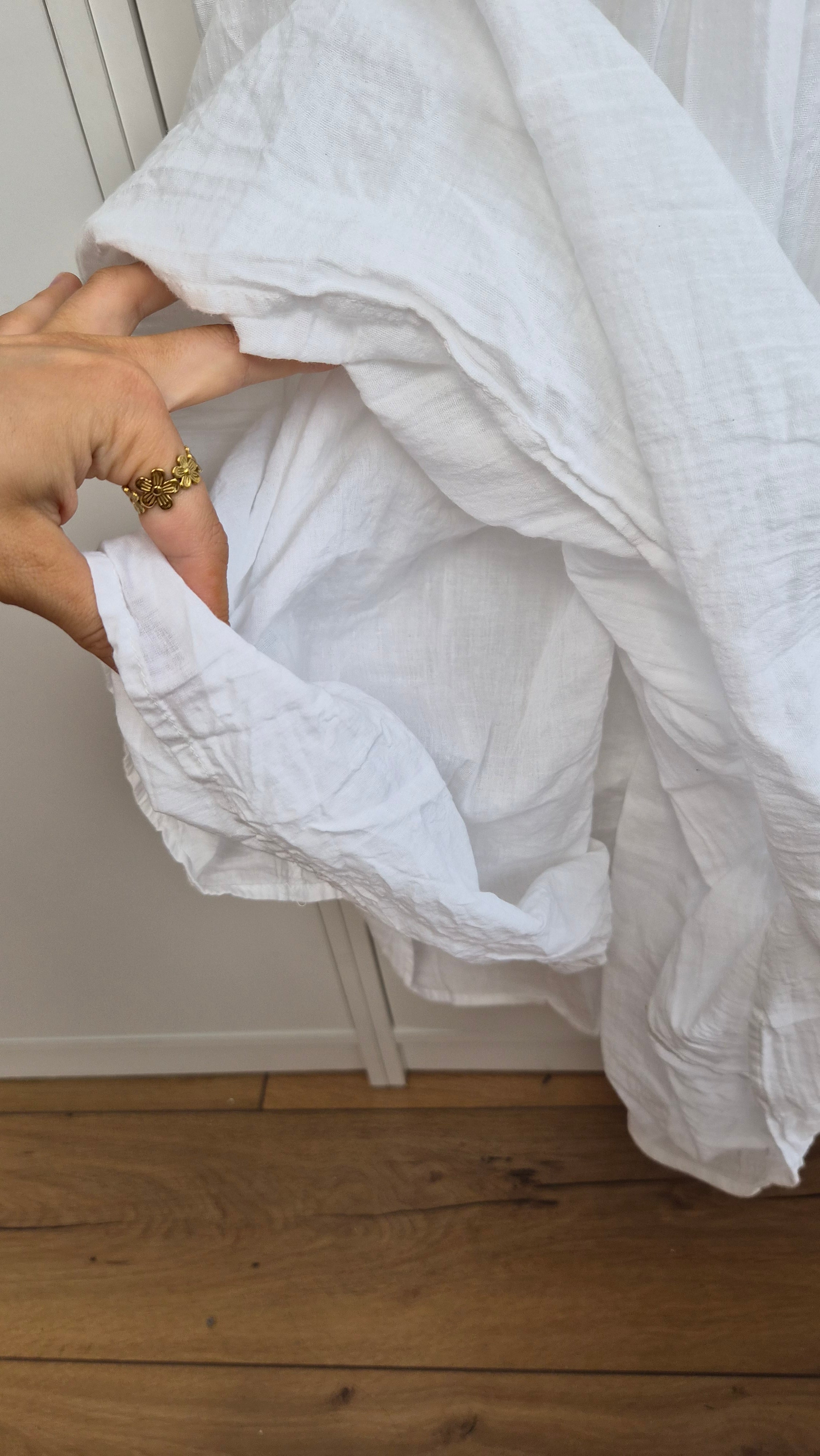 Boho Langes Kleid Baumwolle