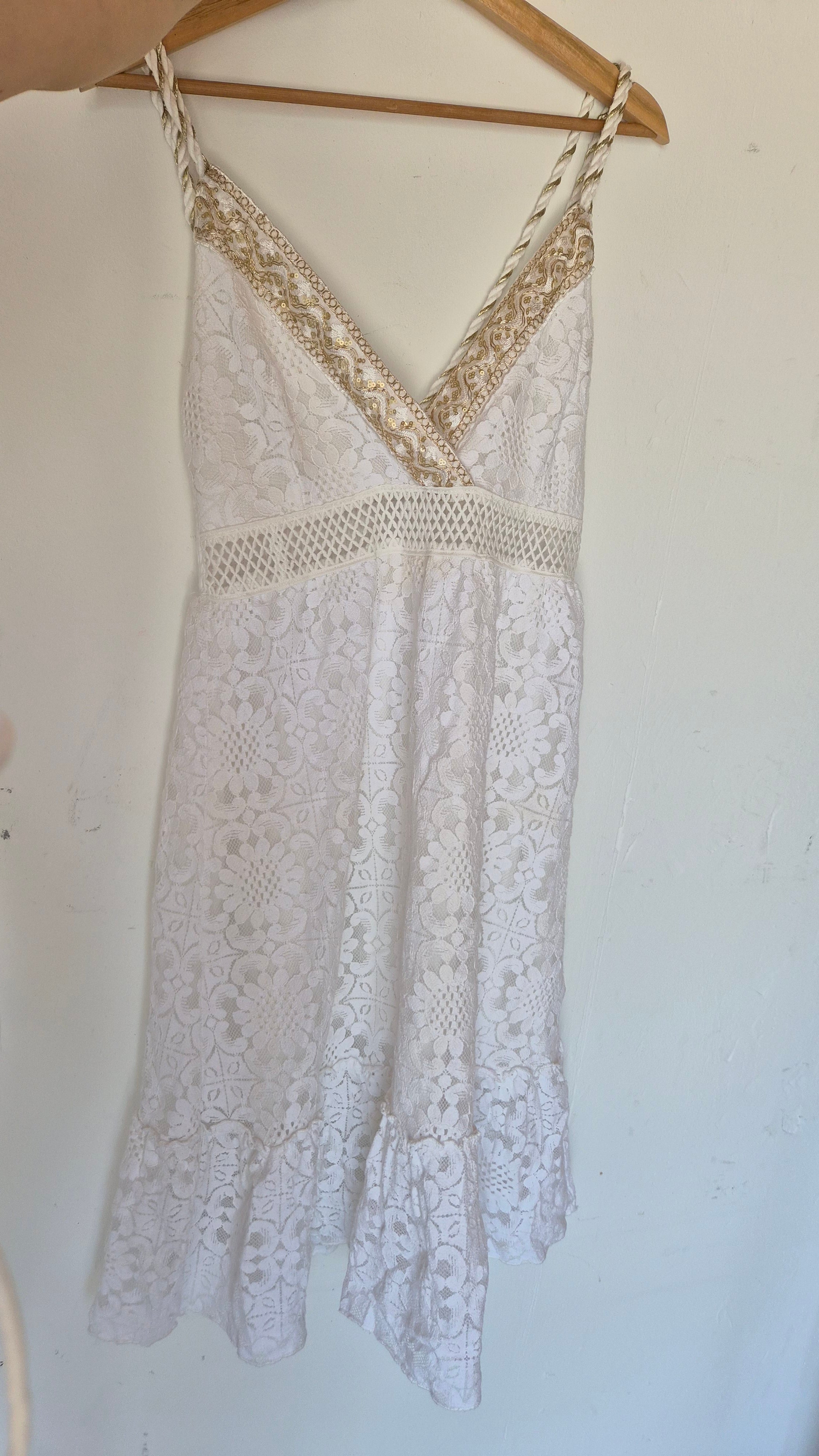 Spitzenkleid | weiß | Coastal | S