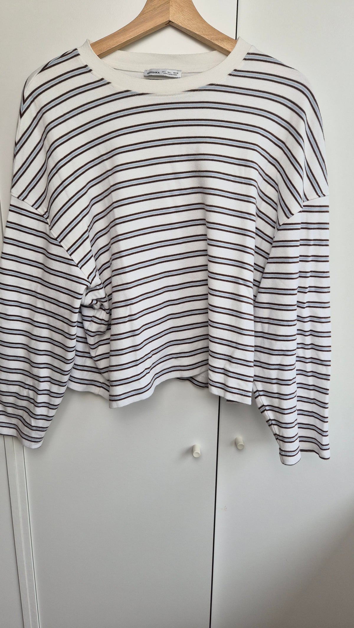 Striped Longsleeve | Scandi Style | weiß blau (L)