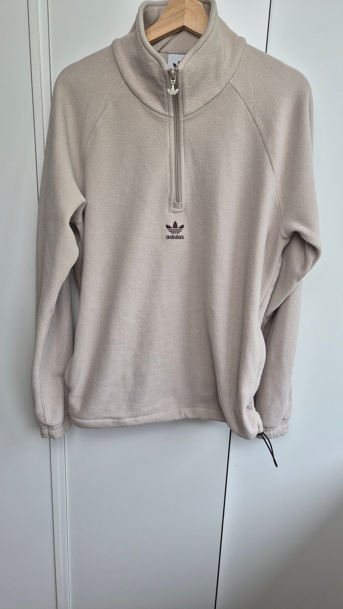 Adidas Fleece | Half Zip | Beige Braun (S)