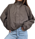 Bomberjacke | oversized | Olive Taupe (S)