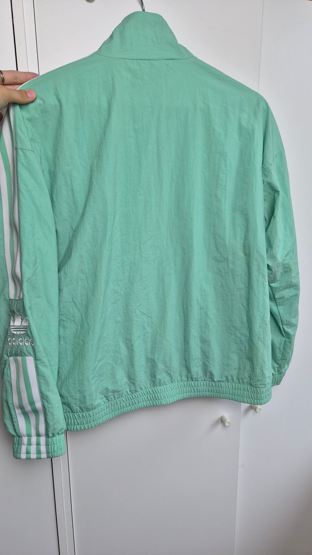 Adidas Trackjacket | Mint | 3-Stripes | XS