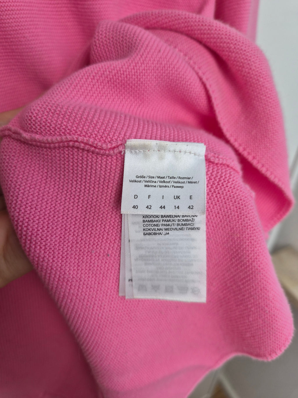 Baumwoll Strickpullover pink