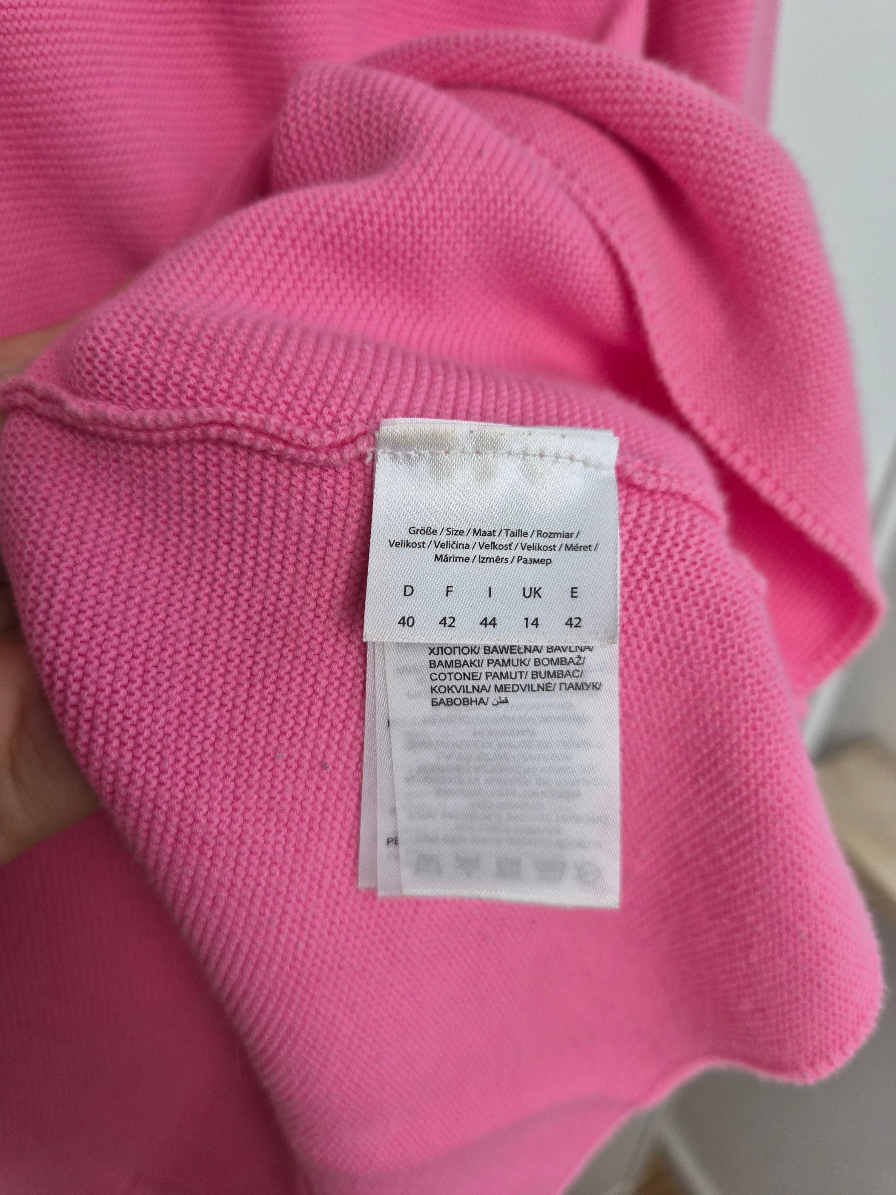 Baumwoll Strickpullover pink