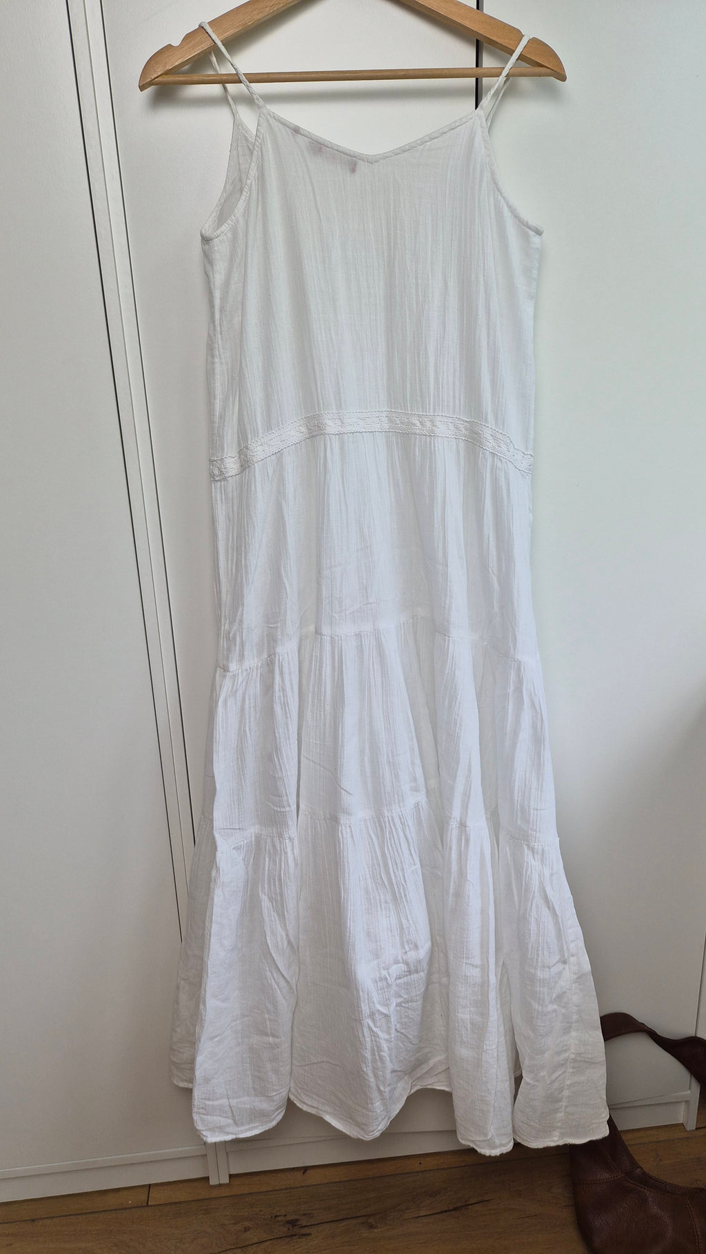 Boho Langes Kleid Baumwolle