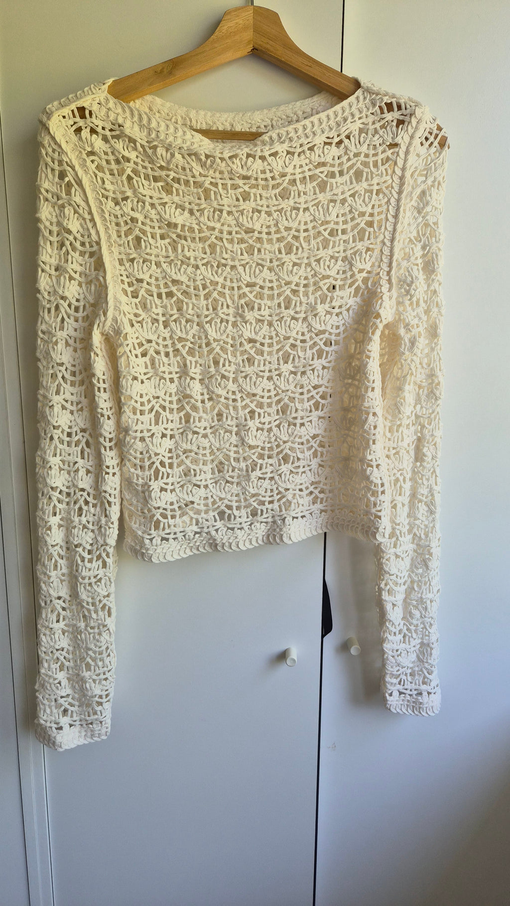 Häkel Strickpullover | Creme | Coastal | S